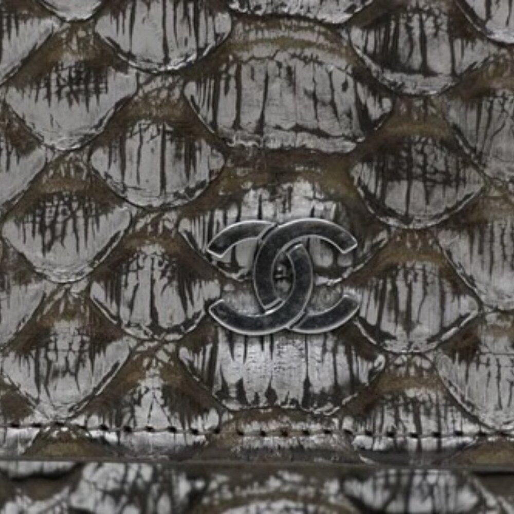 Chanel Python Classic Wallet On Chain - image 3